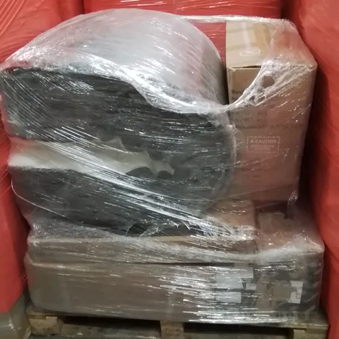 PALLET OF ASSORTED HOUSEHOLD GOODS AND PRODUCTS TO INCLUDE;MATTRESS,STOOLS,DESK