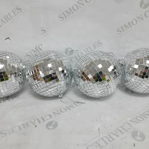 BOXED SET OF 4 DISCO BALLS