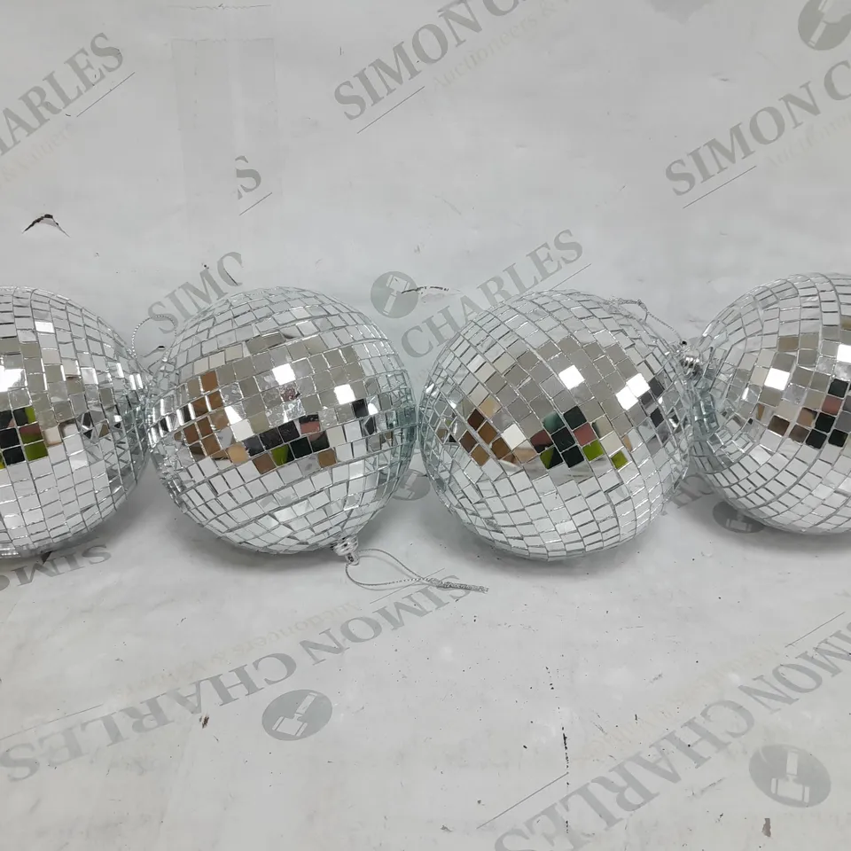 BOXED SET OF 4 DISCO BALLS