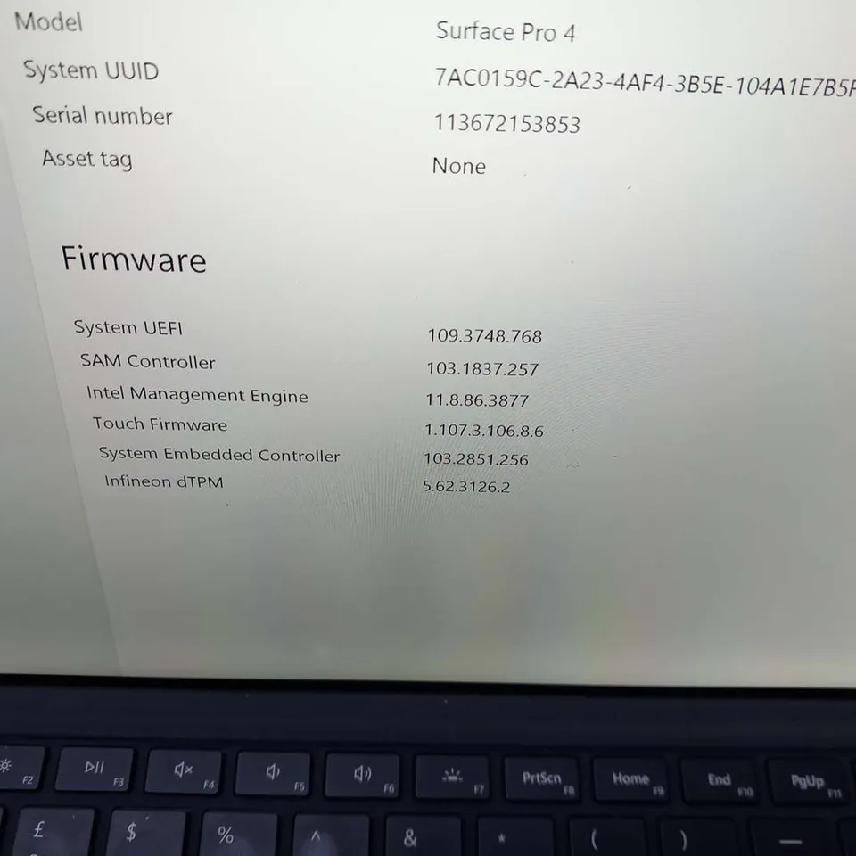 MICROSOFT SURFACE PRO 4 128GB
