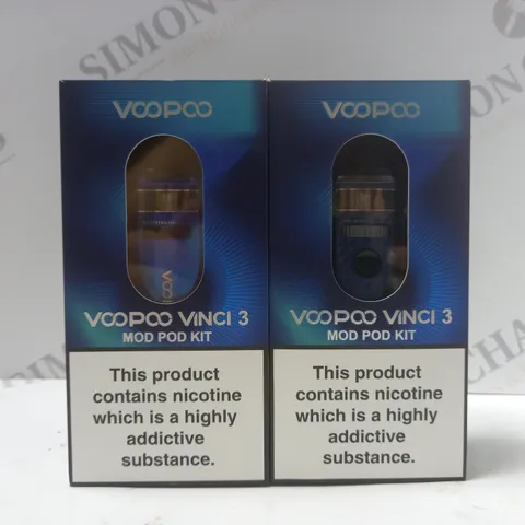 BOX OF 2 VOOPOO VINCI 3 MOD POD KITS - ROSE GOLD