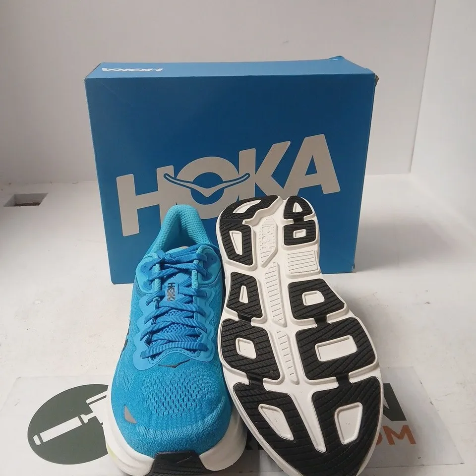 HOKA BONDI 9 MEN'S RUNNING SHOES – UK 9.5 - TURQUOISE