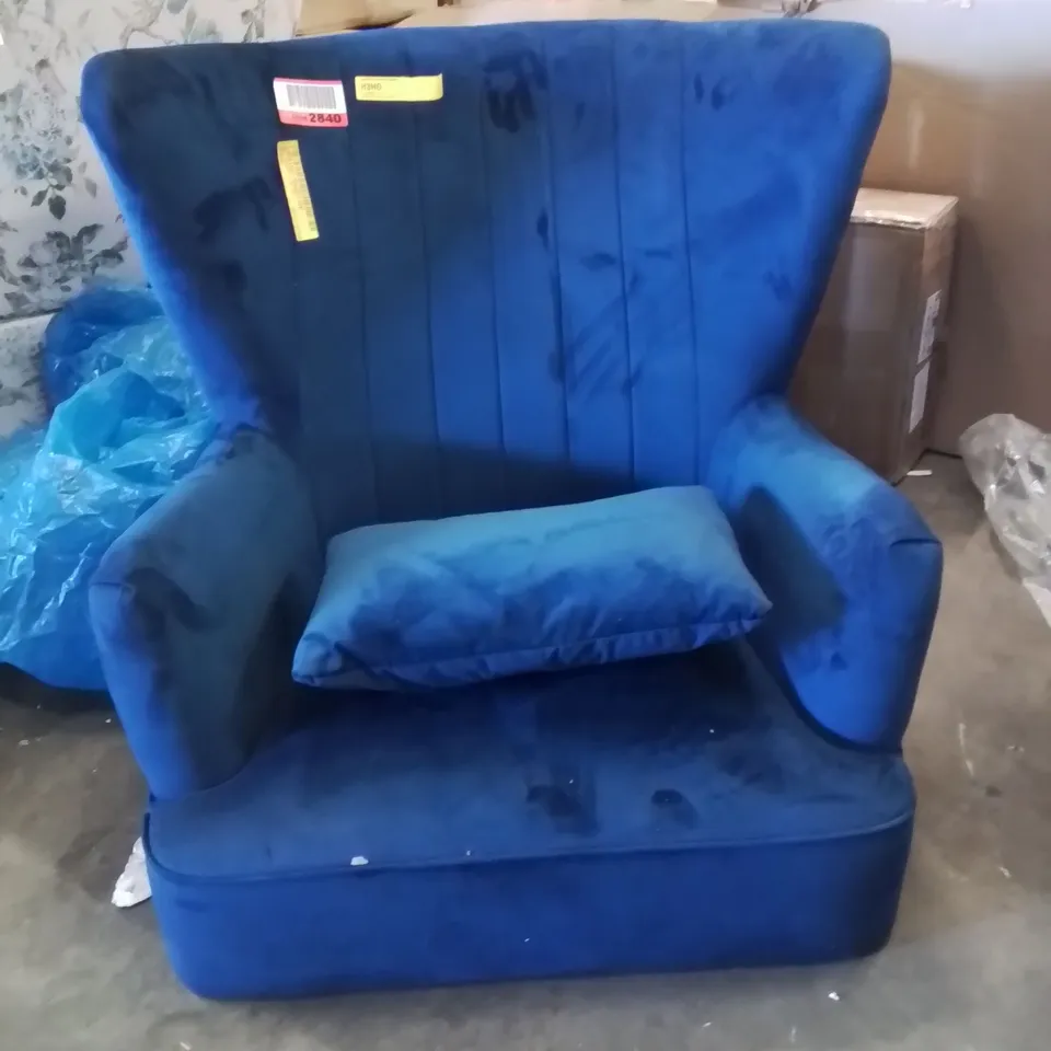 NETTEY UPHOLSTERED WINGBACK CHAIR LEGS INCLUDED