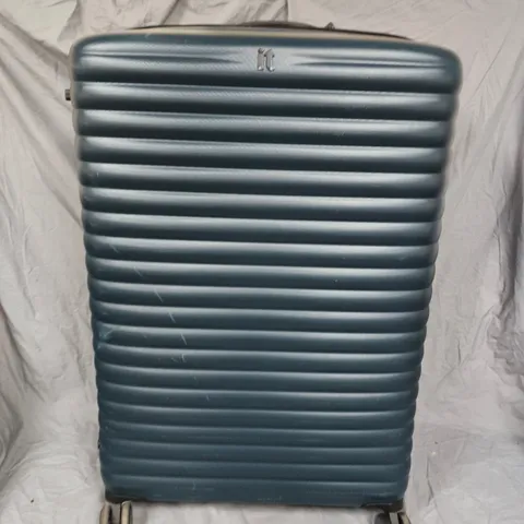 IT LARGE NAVY TRAVEL 3PCE SUITCASE WITH 4 WHEELS 