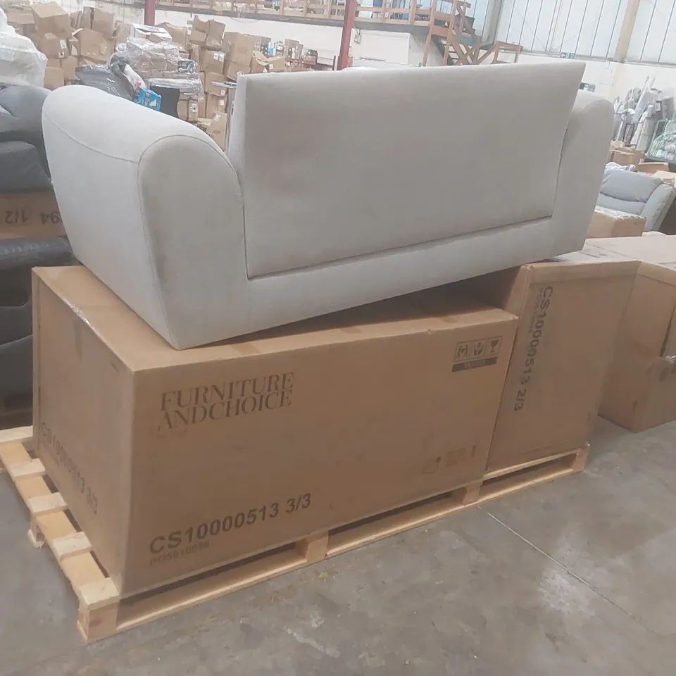 PALLET OF ASSORTED INCOMPLETE SOFA PARTS 