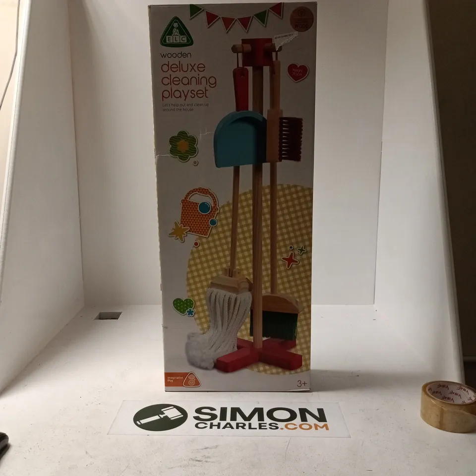 ELC Wooden Deluxe Cleaning Playset – Boxed