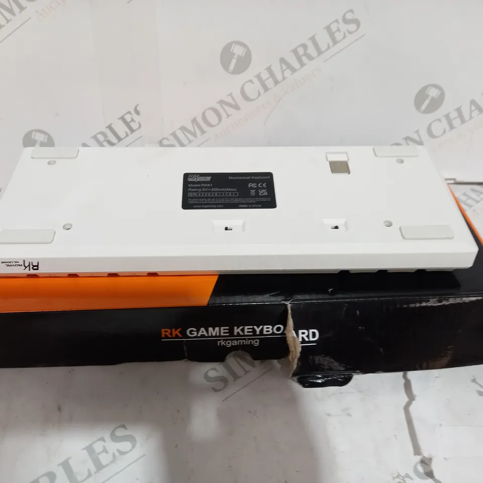 BOXED WHITE RK ROYAL KLUDGE KEYBOARD 