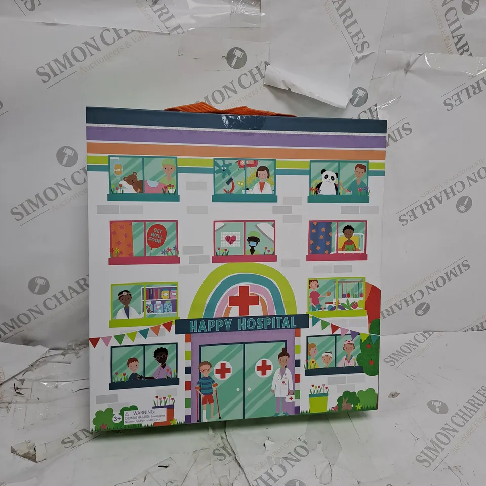 SEALED FLOSS & ROCK KIDS HAPPY HOSPITAL SCENE DOCTORS ROLE PLAY WOOD PIECES PLAYHOUSE