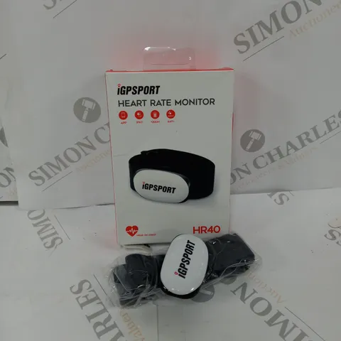 BOXED IGPSPORT HR40 HEART RATE MONITOR