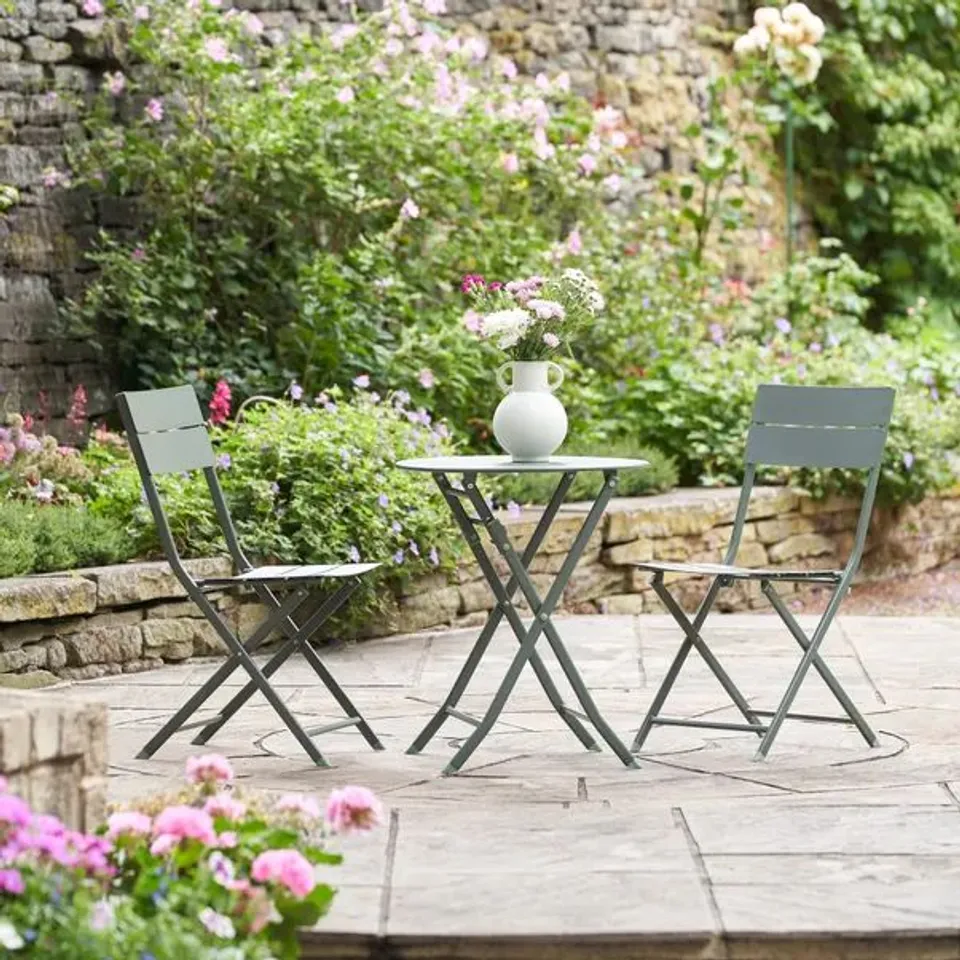 BOXED PACIFIC LIFESTYLE RENNES OUTDOOR BISTRO SET - GREEN 