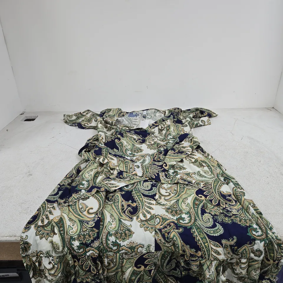 MANGO PAISLEY PATTERN DRESS UK 14 TAGGED