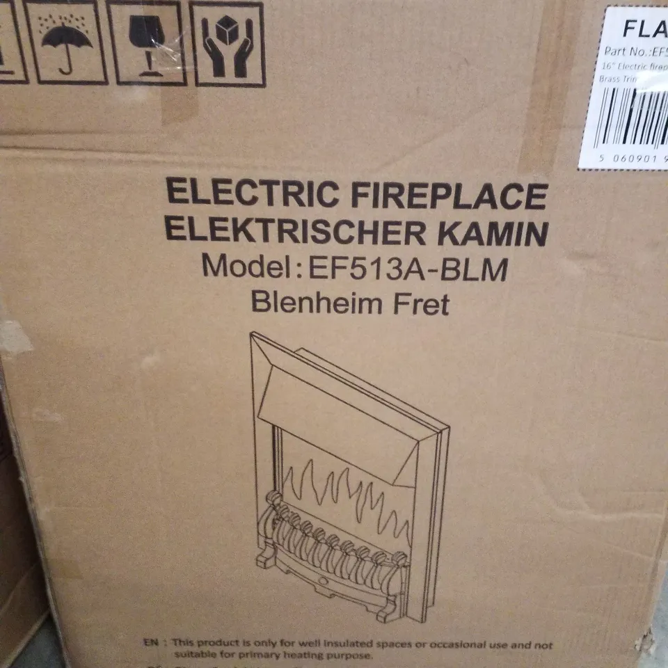 BOXED CLAUDINETTA 16" ELECTRIC FIREPLACE 