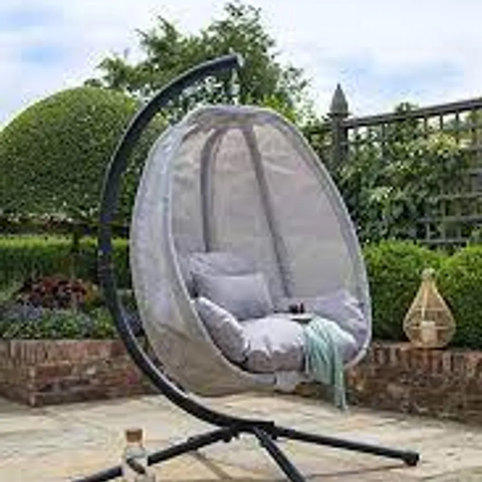 BOXED GREY FOLDING TEXTILE SWING