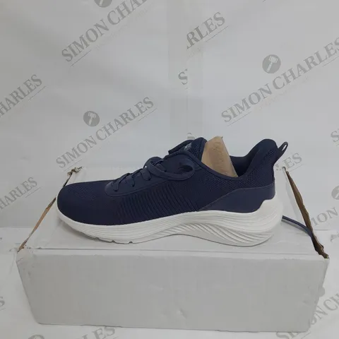 BOXED NAVY BLUE SKETCHERS TRAINERS SIZE 4.5