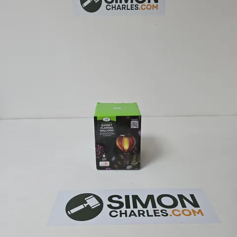 SMART SOLAR SUNSET FLAMING BALLOON – SOLAR POWERED GARDEN LIGHT (BOXED)