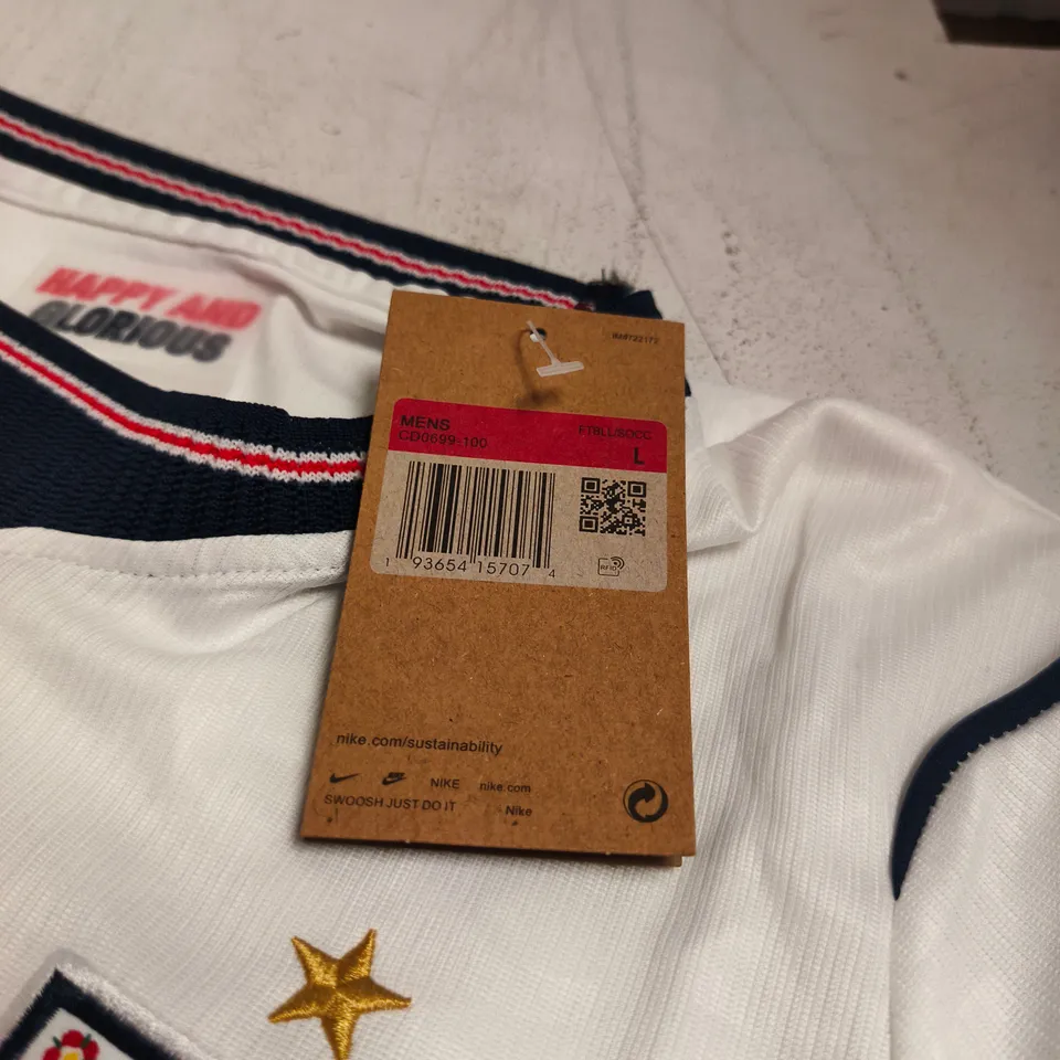 NIKE ENGLAND NATIONAL TEAM FOOTBALL SHIRT MENS LARGE