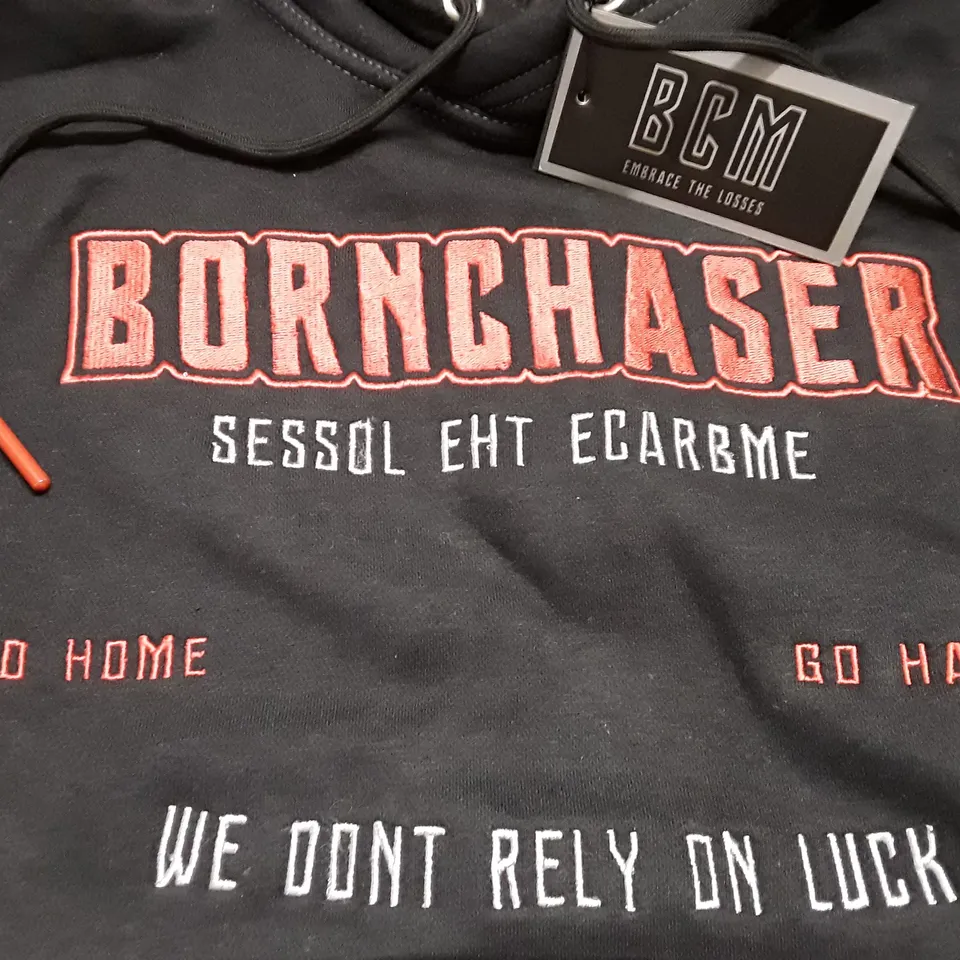 BCM HOODED TRACKSUIT IN BLACK - S