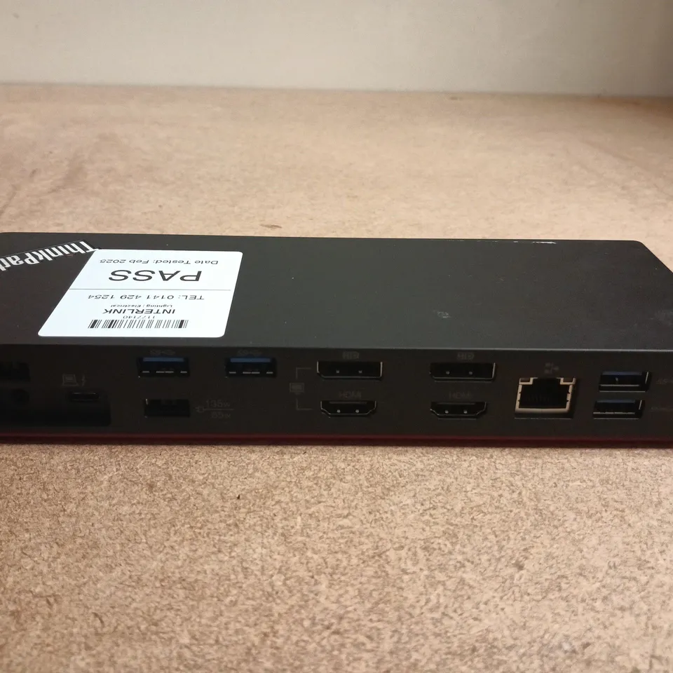 LENOVO THINKPAD THUNDERBOLT 3 DOCK GEN 2