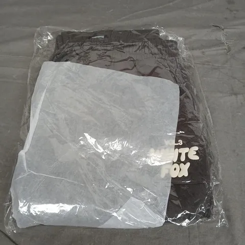 BAGGED WHITE FOX OFFSTAGE SWEATPANTS - SIZE SMALL