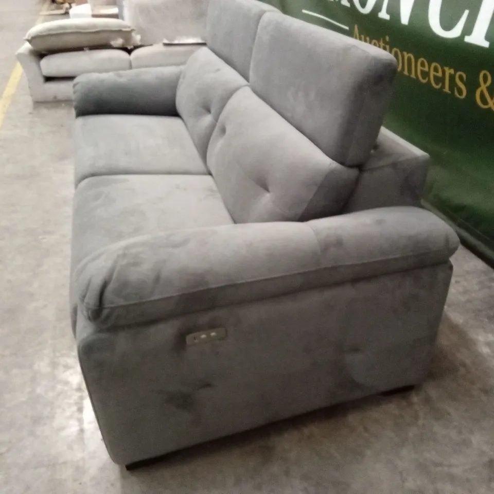 BOWEN FABRIC 3 SEATER POWER RECLINER SOFA RRP £1229