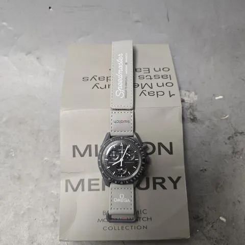 BOXED SWATCH X OMEGA MISSION TO MERCURY WATCH