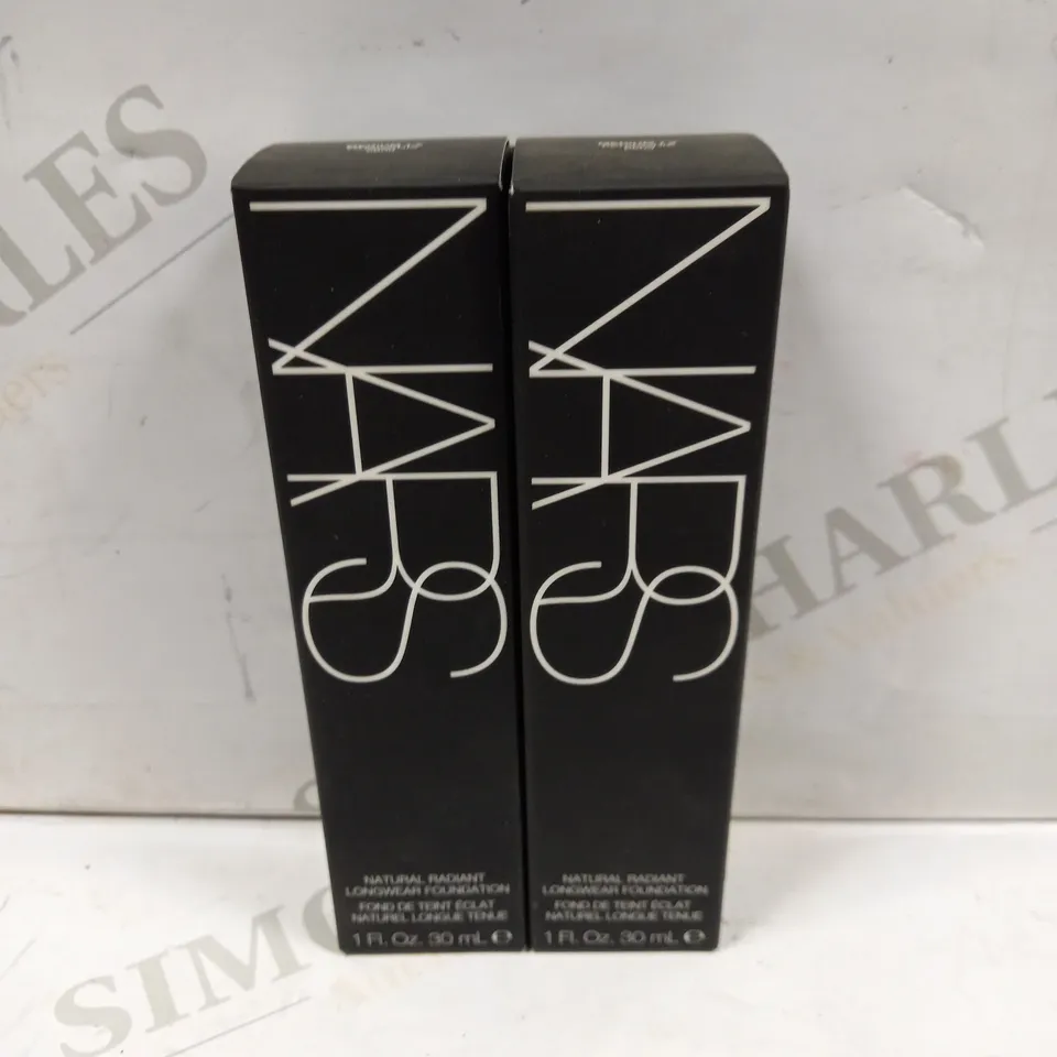 BOX OF 2 NARS NATURAL RADIANT LONGWEAR FOUNDATION - MEDIUM 1.2 PATAGONIA 