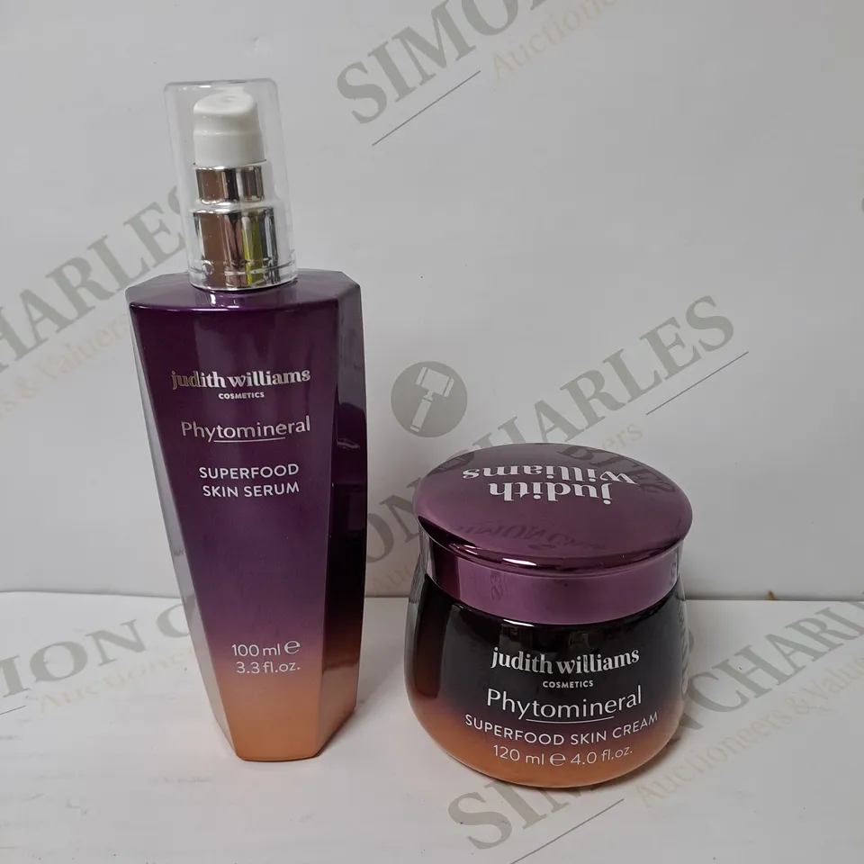 BOXED JUDITH WILLIAMS PYTHOMINERAL SUPERFOOD SKIN SERUM & CREAM