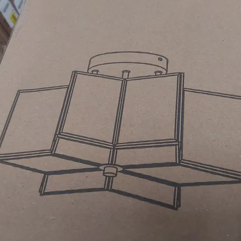 BRAND NEW BOXED GEOMETRIC LIGHT IN GOLD