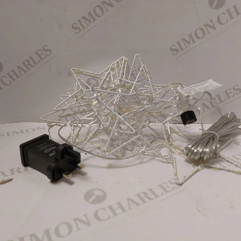 HANGING STARS WARM WHITE LEDS WITH TIMER