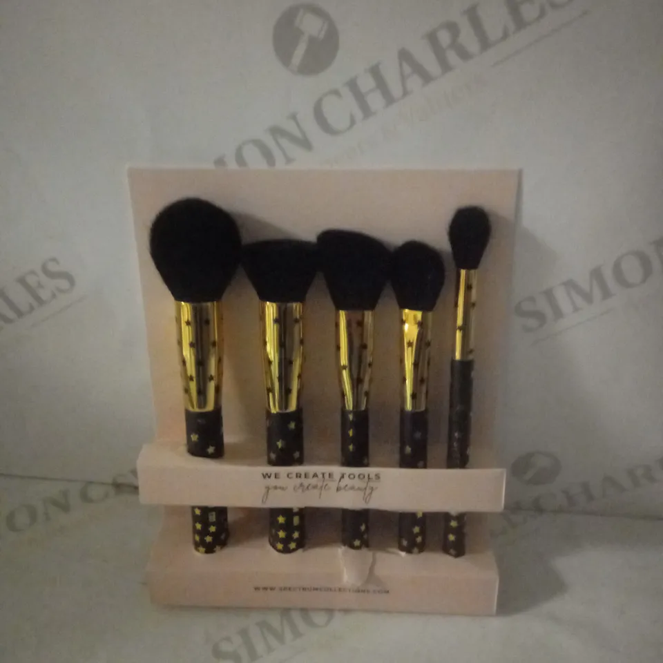 BOXED SPECTRUM ZODIAC 5 PIECE FACE BRUSH SET RRP £34.99