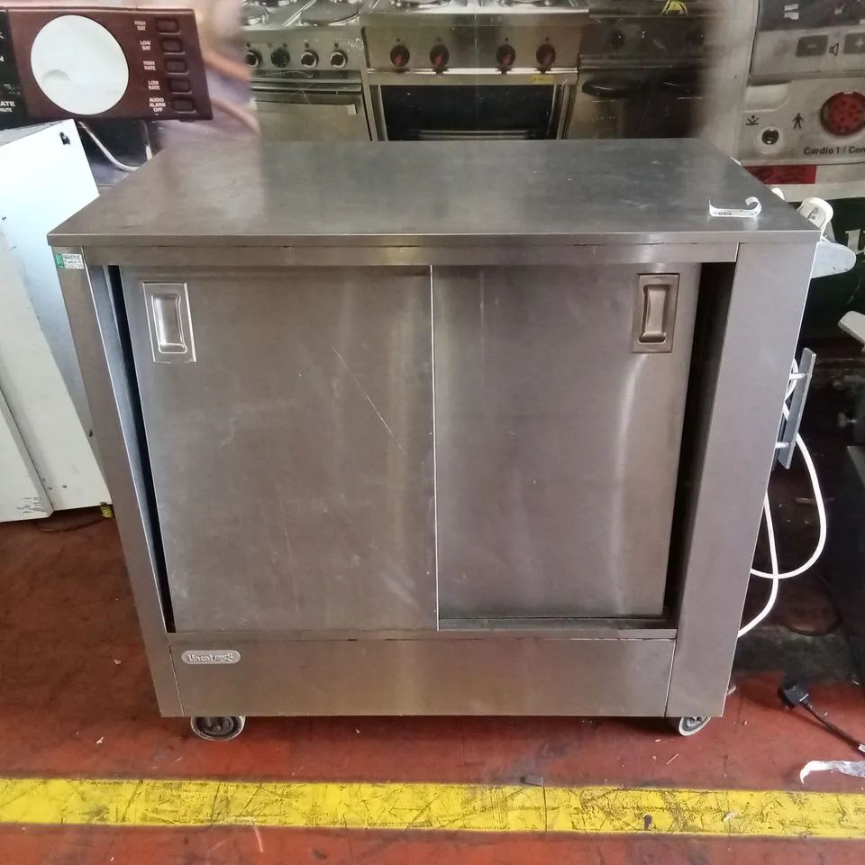 LINCAT COMMERCIAL STAINLESS STEEL MOBILE HOT CUPBOARD