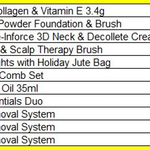 PALLET OF APPROXIMATELY 34 ASSORTED PRODUCTS TO INCLUDE;