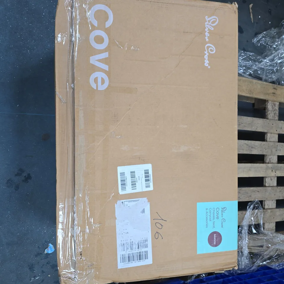 SILVER CROSS COVE CHASSIS, SEAT, CARRYCOT & ACCESSORIES – DAMSON