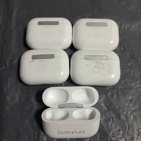 LOT OF 5 EMPTY APPLE AIRPODS PRO 2 CHARGING CASES A2700 IN WHITE