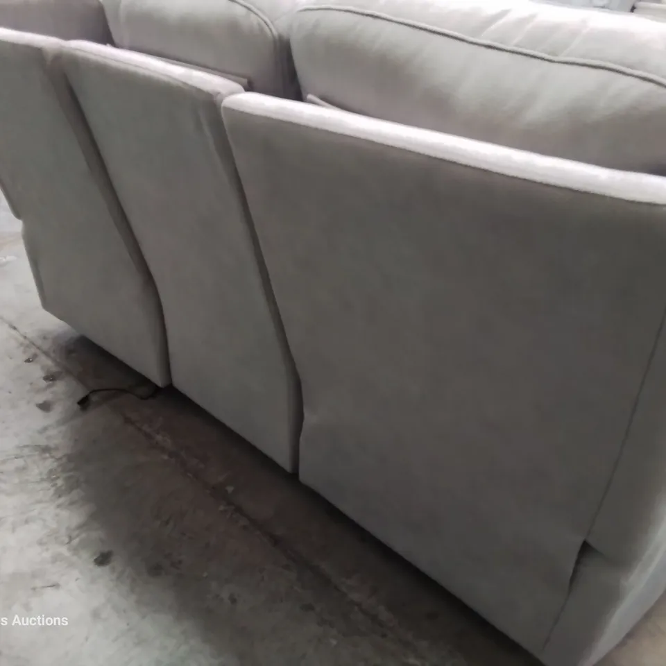  QUALITY BRITISH DESIGNER & MANUFACTURED G PLAN KINGSBURY POWER RECLINING THREE SEATER SOFA STINGRAY PLATINUM