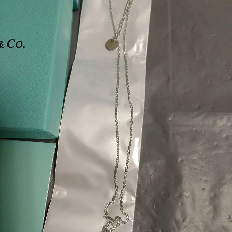 TIFFANY & CO HEART PENDANT NECKLACE - 925 STAMP