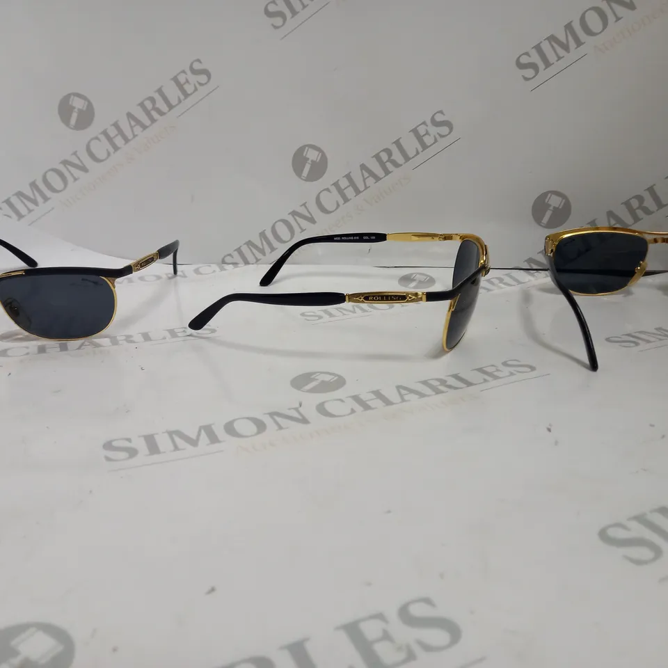 BOX OF APPROX 9 PAIRS OF ROLLING 616 SUNGLASSES.