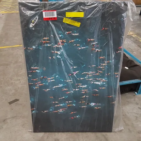 SWIMMERS IN BRAZIL - WRAPPED CANVAS 
