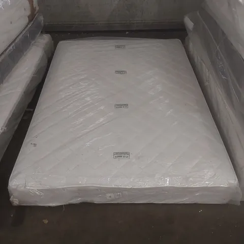 QUALITY BAGGED DOUBLE 135cm AIRSPRUNG LUXURY QUILTED MEDIUM MATTRESS