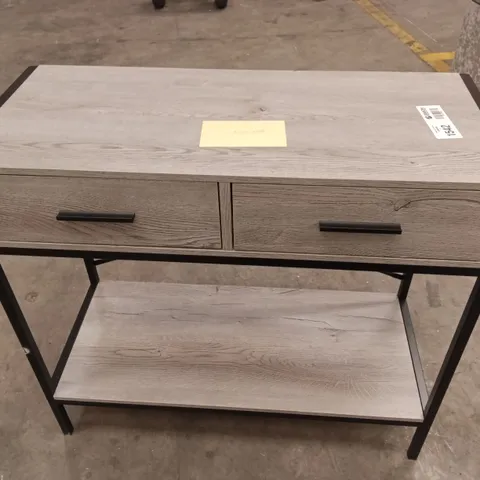 DESIGNER BROWN WOODEN TABLE WITH DRAWERS