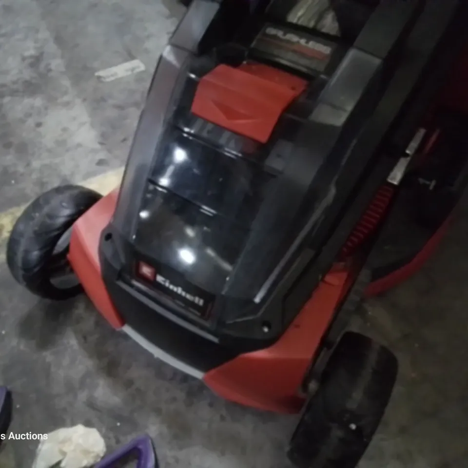 EINHELL CORDLESS RORARY LAWNMOWER WITH GRASS BOX no battery or charger