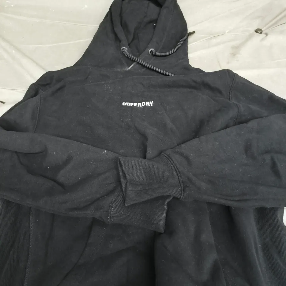 SUPERDRY HOODIE – BLACK, UK SIZE XL