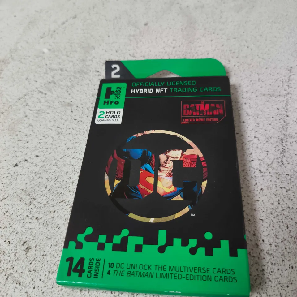 BATMAN LIMITED EDITION HYBRID NFT TRADING CARDS PACK – 14 CARDS INSIDE 