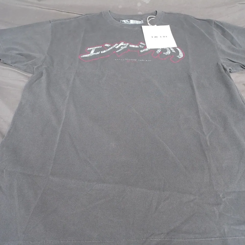 AMBUSH REALITY ORGANIC SOUND PRINTED T-SHIRT, GREY - UK SIZE L