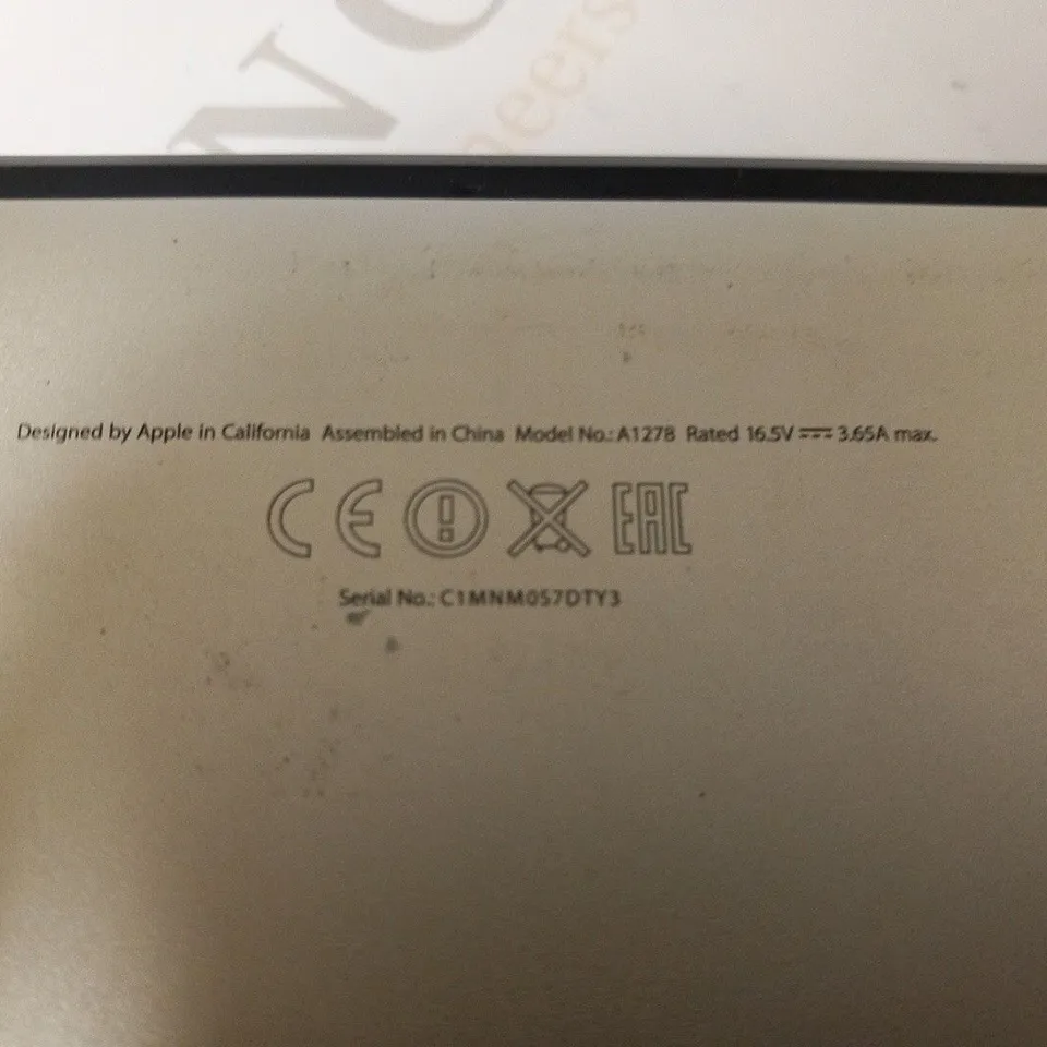 APPLE MACBOOK PRO (A1278 MID 2012)