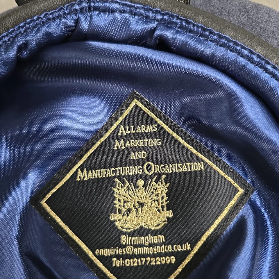 ALLARMS MARKETING AND MANUFACTURING ORGANISATION BLUE WOOL BERET (SIZE 54 6 3/4)
