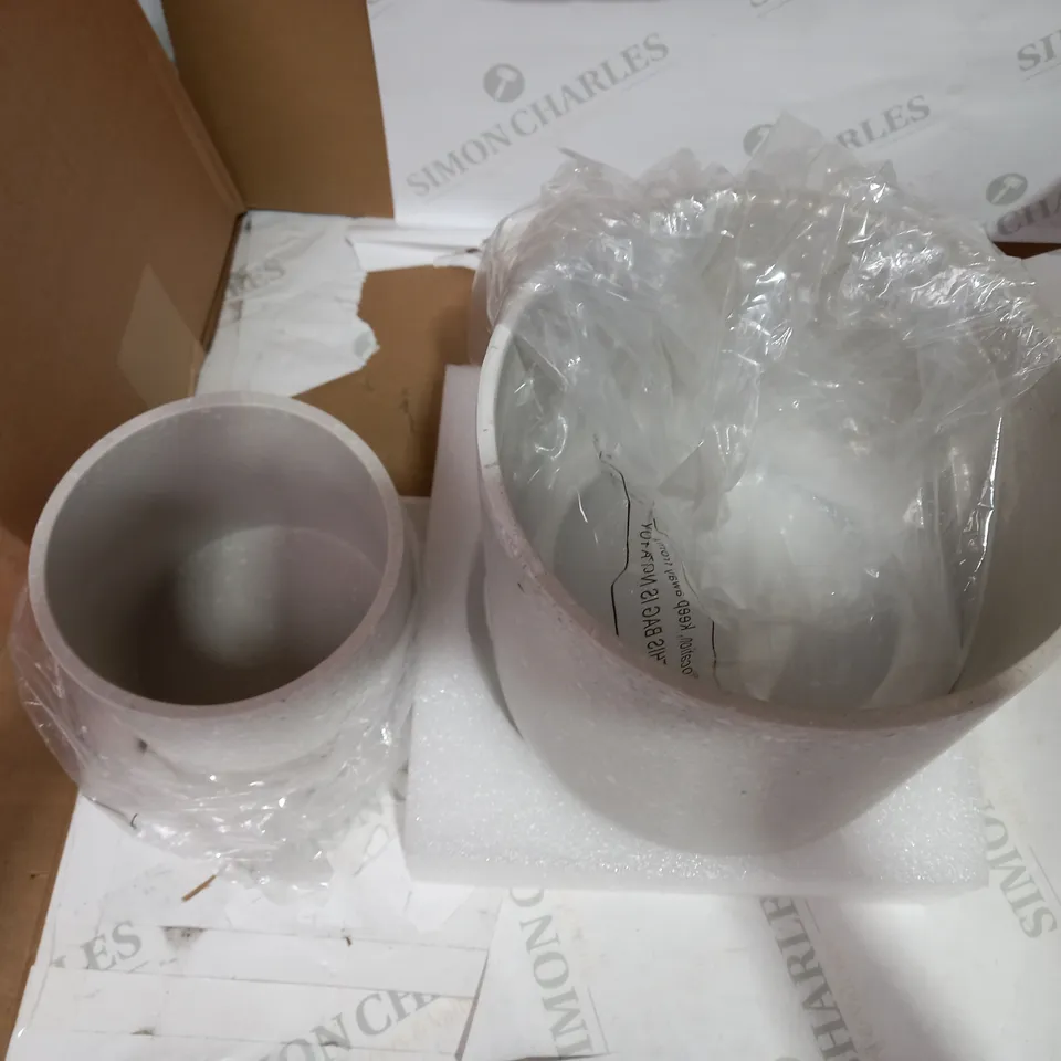 K BY KELLY HOPPEN SET OF PLANTERS GOLD