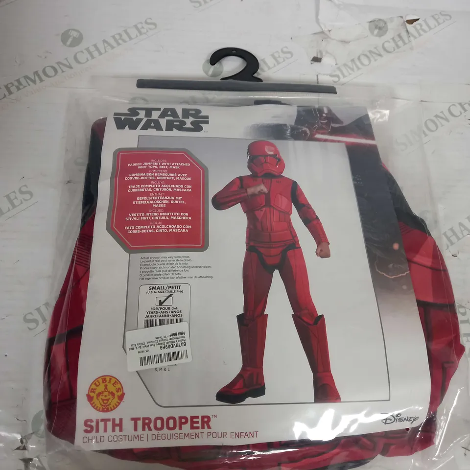STARWARS SITH TROOPER COSTUME - SIZE S