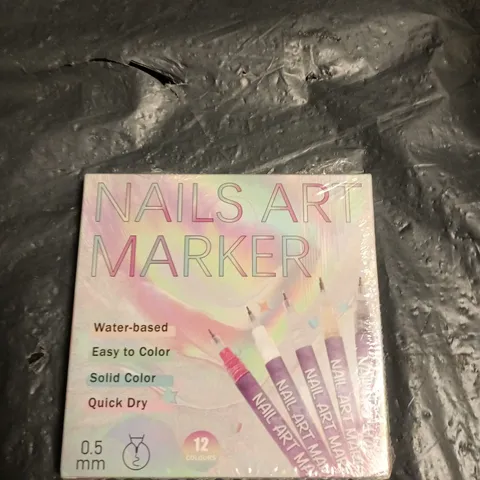 NAILS ART MARKER PEN SET - 12 MARKERS ASSORTED COLOURS