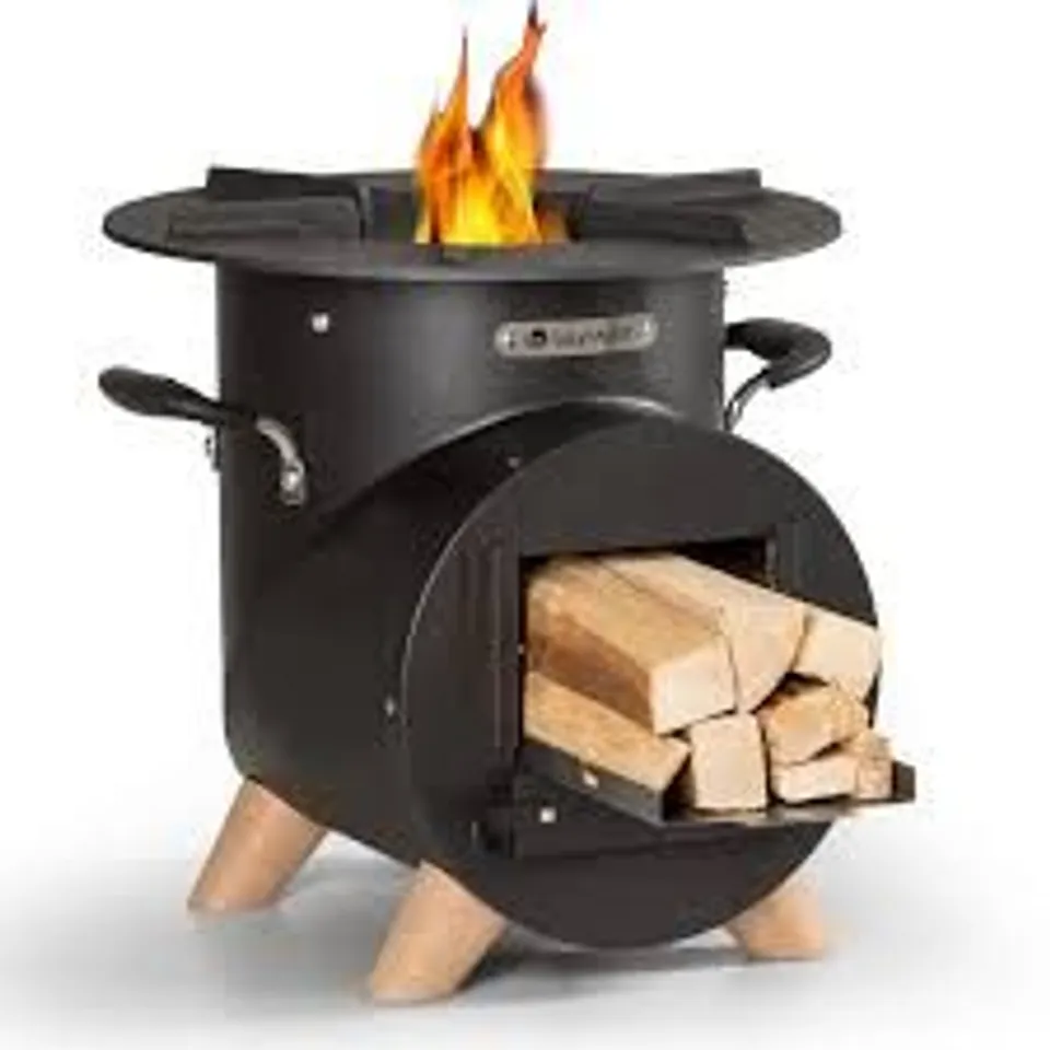 BLUMFELDT FIRE PIT WITH GRILL GRATE